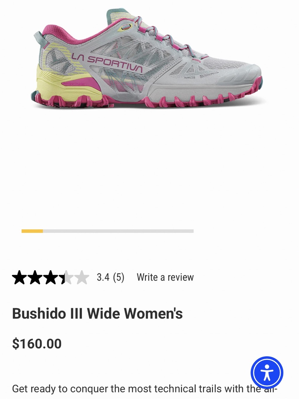 La Sportiva Women's Bushido lll Trail Runners in Mint and Pink - Picture 8 of 11
